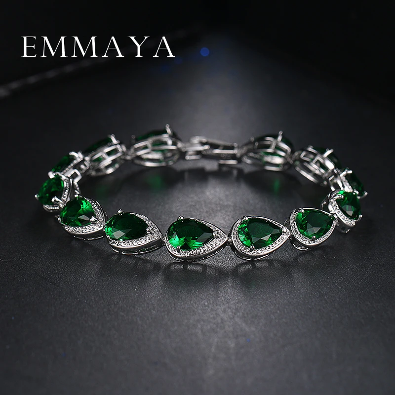 Женские браслеты Emmaya из фианита Ювелирное Украшение цвета шампанского в форме