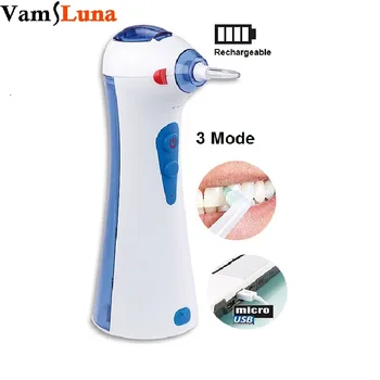 

Dental Water Flosser With 2 Nozzles & 120ML Water Tank - Electric Rechargeable Oral Irrigator for Daily & Travel Dental Care
