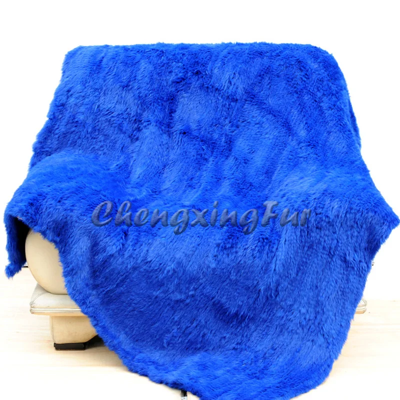CX-D-10K 150x130 см на заказ ручной вязки одеяло из меха кролика Мех Бросок~ Прямая