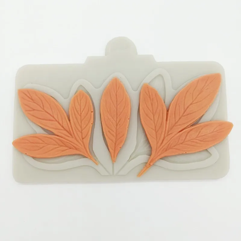 minsunbak Latest Leaf Silicone Mold High Quality Fondant Cake Decorating Tools SugarCraft | Дом и сад