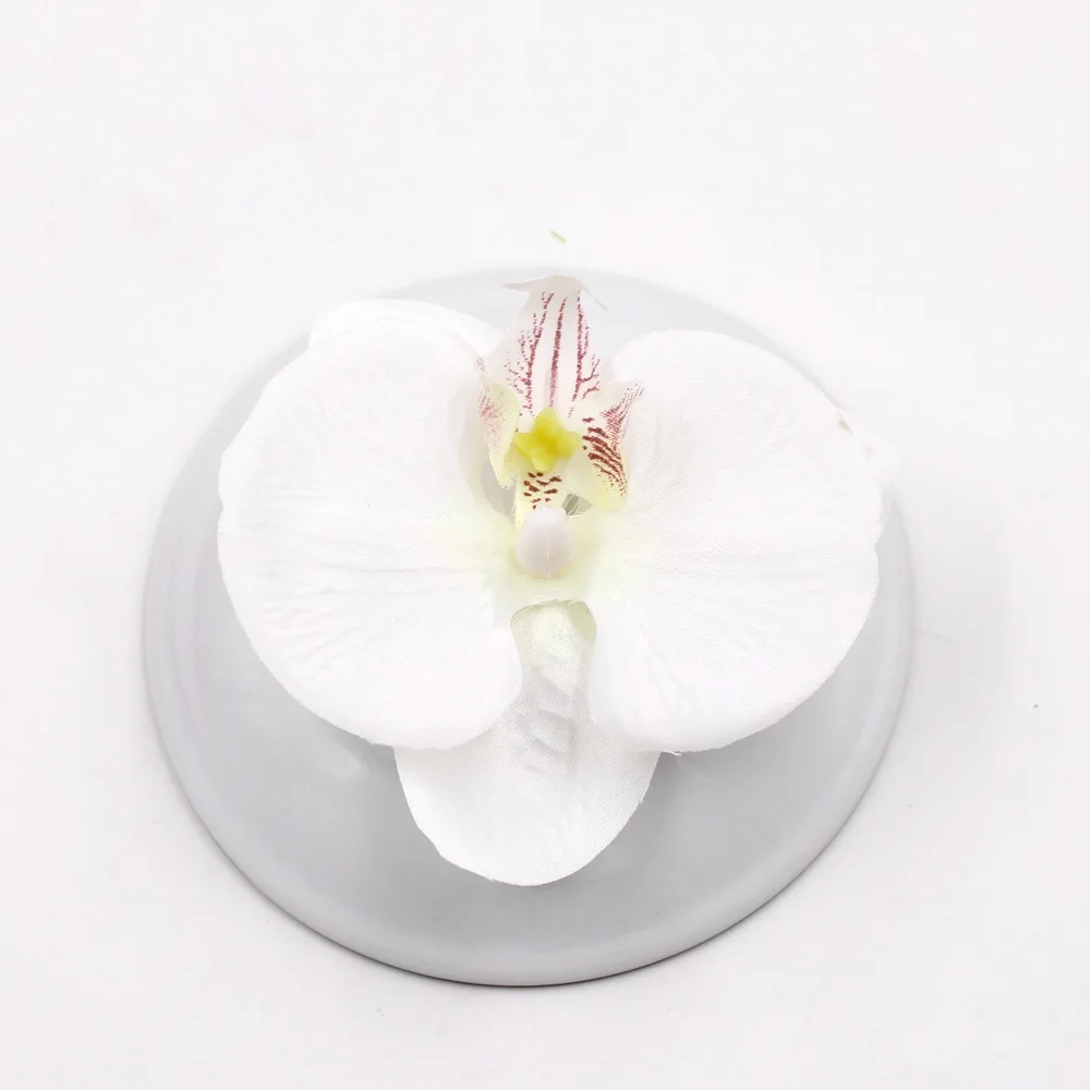 10 шт. искусственный цветок высокого качества шелковые головки орхидеи бабочки для свадьбы автомобиля украшения дома DIY Flores Cymbidium ручной работы