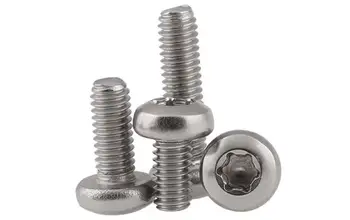 

10pcs M4 stainless steel 304 plum screw round head pan head anti-theft GB2672 screw 6-20mm length