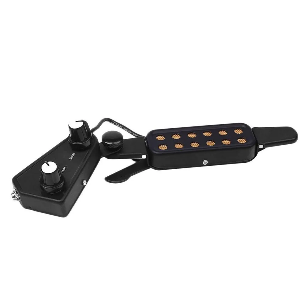 

Guitar Pickup Sound 12 Hole Reverberation Design For Acoustic Guitar Pickup Parts Guitar Amplifier Speaker Sound Guitar Pickup