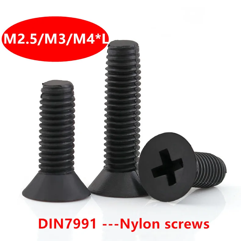 100 шт. винты с потайной головкой длина 8/10/12/15/20/25/30/40 мм|m3 m4|flat head screwhead screw |