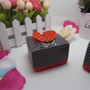 

Cute Cartoon Ladybug Style Square Candy Box Kid's Children Birthday Gift Happy Birthday Party Supplies Decorations Baby Shower