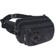 Men s waist bag fashion leisure canvas waist bag Men s Travel bag