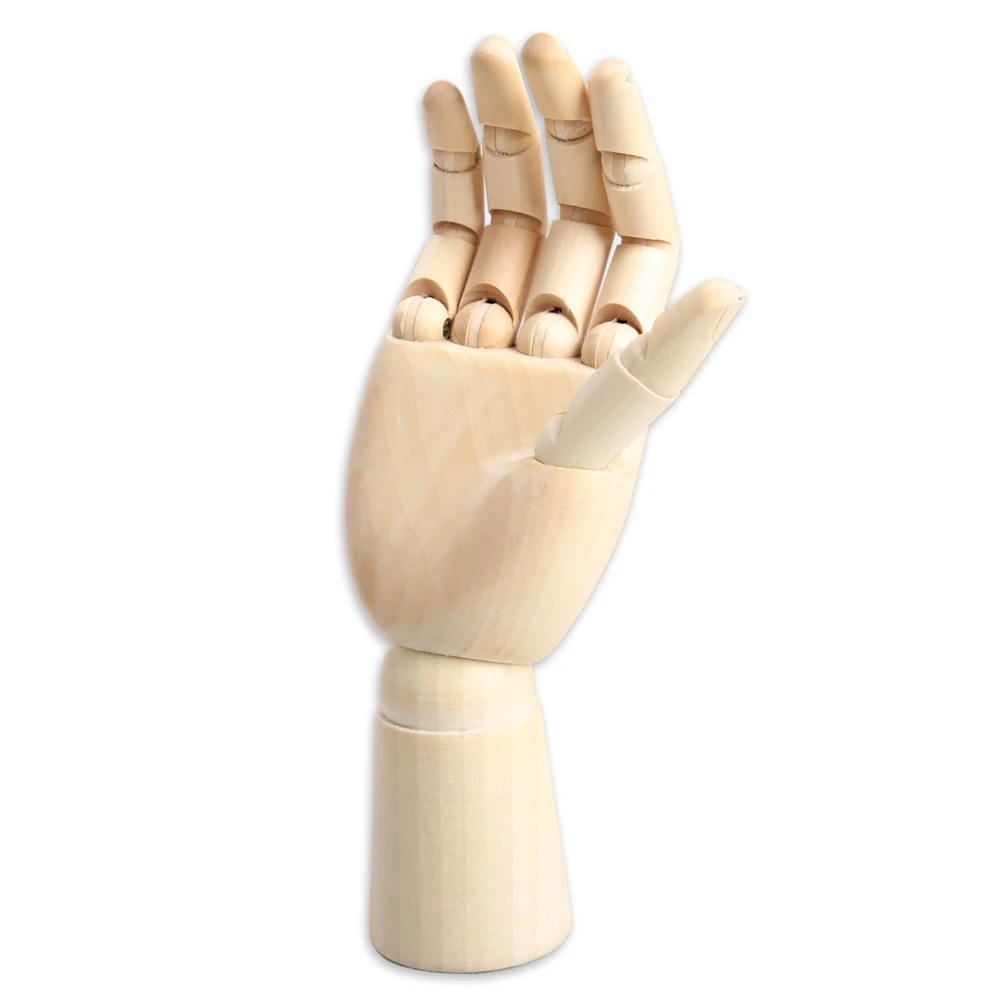 Новые деревянные Гибкие пальцы 18*6 см правая рука дерево для искусства раскрашивания манекен сочлененный подарок книги по искусству украшения поставки