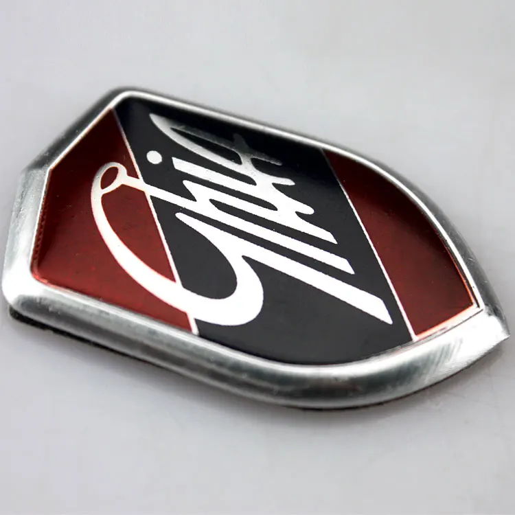 2 шт 3D Алюминиевые GHIA боковые эмблемы щит логотип помеченный автомобильный стикер для Ford Focus Mondeo Fiesta автомобиль-Стайлинг