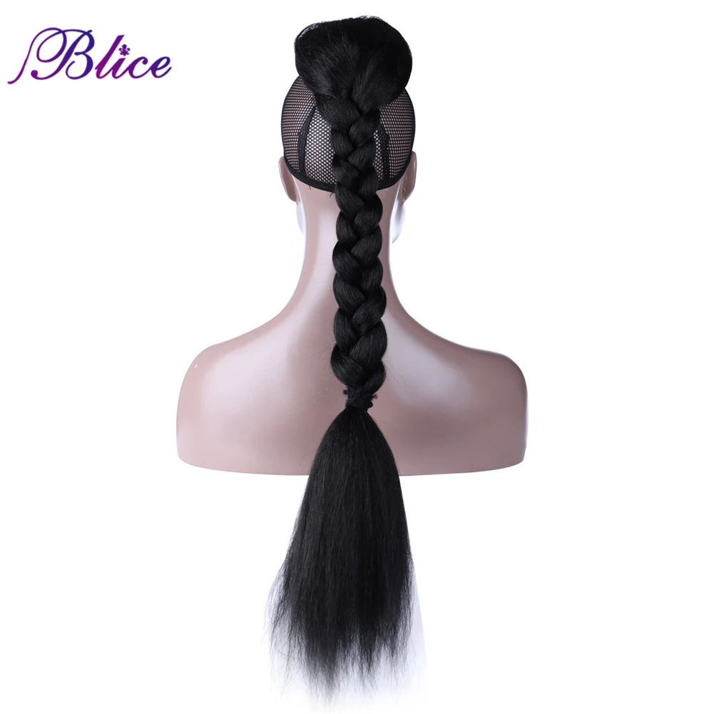 Blice Synthetic Long Yaki Straight Ponytail 30inch Fashion Super Ponytail Multivariant Style For Girls All Colors fake hair extensions