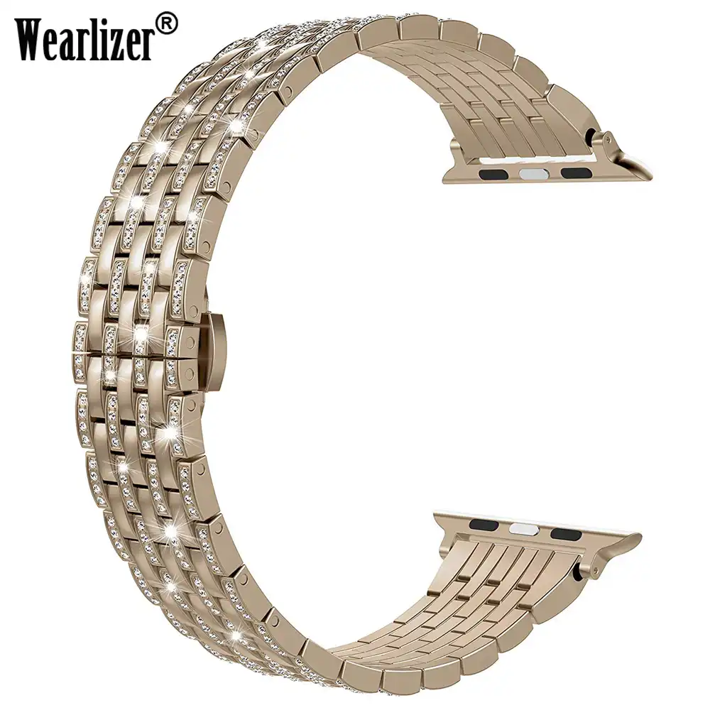 wearlizer apple watch band rose gold
