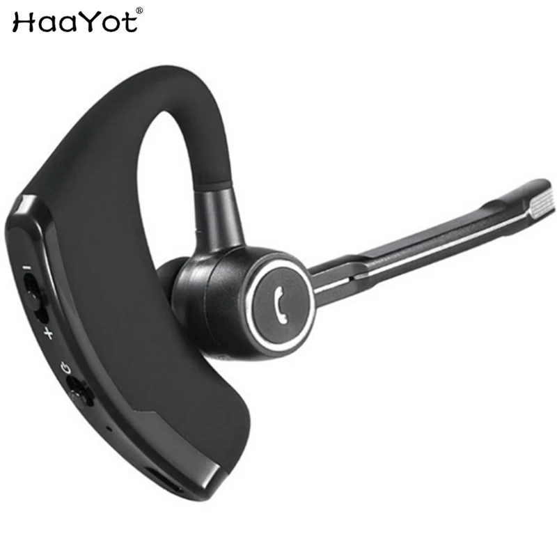 

HAAYOT Wireless Bluetooth Business Headphone Handsfree Driving Headset Earphone With Mic Voice Control For Sports Drivers Phones