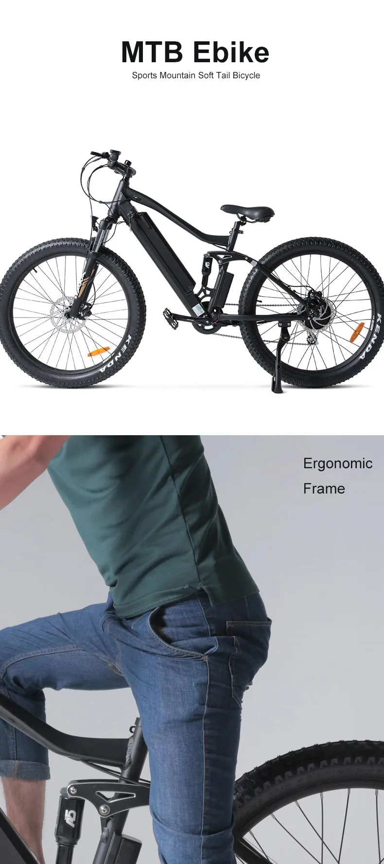 Excellent 27.5inch electric mountian bicycle 36V lithium battery 250w high speed motor e-bike Aluminum alloy frame full suspension EMTB 0