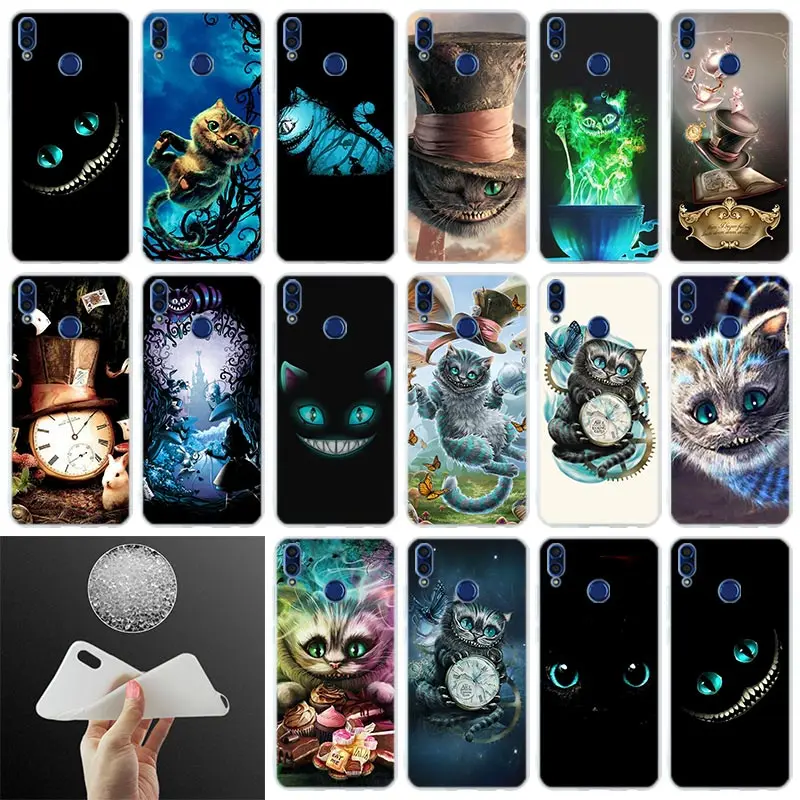 

Cover Phone Case Alice in Wonderland Cheshire Cat For Huawei Honor 10i 20 Pro 9X Lite 8a 8x max 8c 7x 7a pro 6x V20 Paly Soft