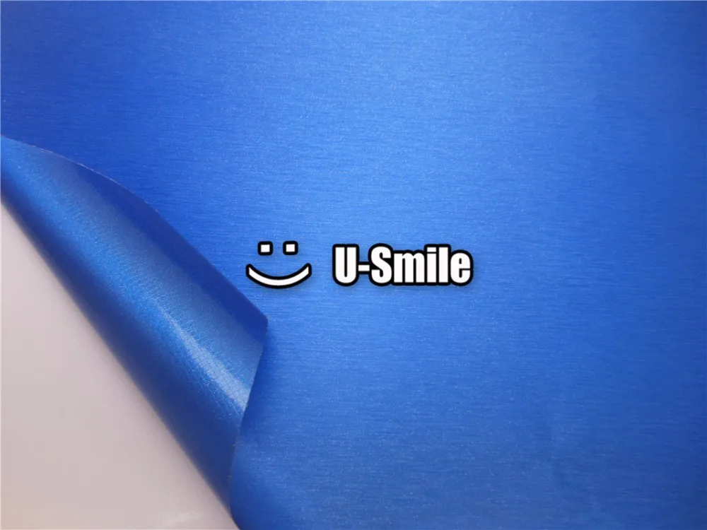 Лучшее качество синий матовый металлический винил Обёрточная бумага матовый синий рулон виниловой плёнки выпуска воздуха Размеры: 1,52X30 M/Roll