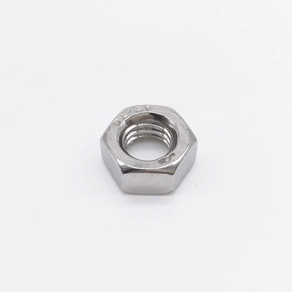 Buy M1.4 Miniature Hex Nuts Brass Nickel Plating