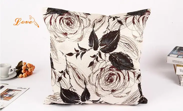 شحن مجاني 1 قطع 45*45 سنتيمتر غطاء وسادة و سادة القضية ل مكتب الرئاسة الظهر وسادة أريكة رمي وسادة AQ009