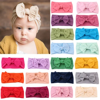

Baby Headbands Toddler Infant Hair Accessories Clothes Band Turban Solid Headwear Hair Band Bow Girl Accessories