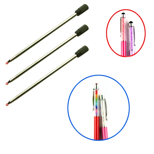 20pcs/lot 2.75 Inch,7cm Crystal Diamond Gel Ink Pen refills for
