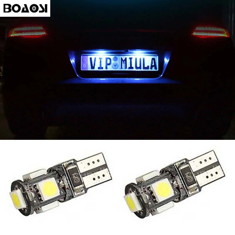 

BOAOSI 4x Car Styling Canbus License Plate Lights Led T10 5050SMD For Suzuki Swift Jimny Liana Wagon Alto GRAND VITARA