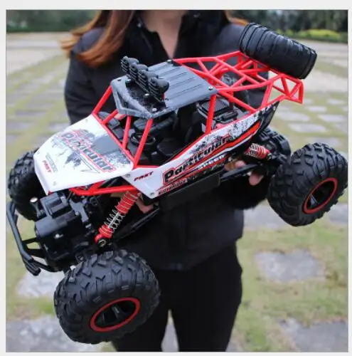 1:12 1:16 4WD RC автомобили обновленная версия 2,4G радиоуправляемые игрушечные машинки RC багги скоростные грузовики внедорожные Грузовики Игрушки для детей - Цвет: 37CM PVC red