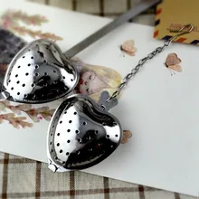 Нержавеющая сталь в форме сердца чай в стиках шар заварки листьев сито для специй сетчатый фильтр инструмент для приготовления чая кухонные аксессуары H5