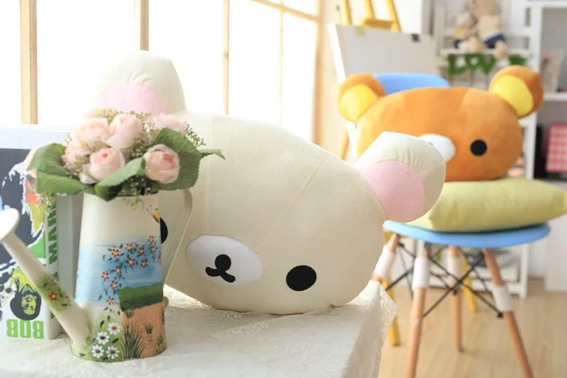 50*30 см мультфильм Rilakkuma плюшевые подушки мягкий укомплектованный легкий медведь плюшевые игрушки милый Релакс медведь диван подушка детский подарок