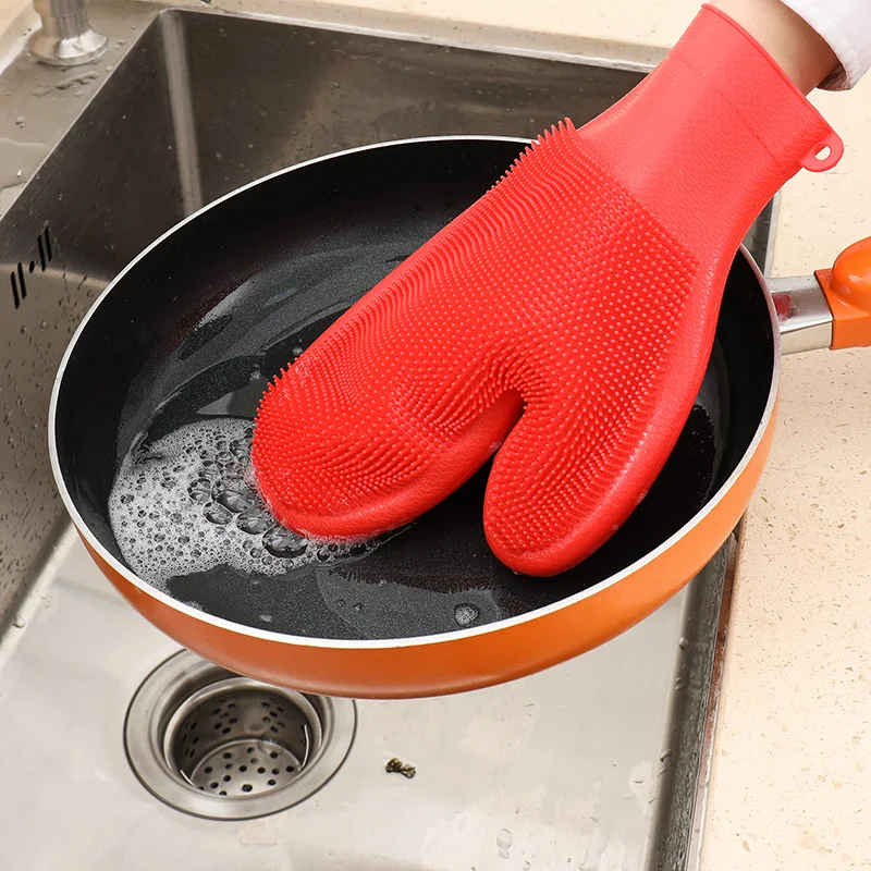 1pcs Silicone Mold Glove Kitchen Heat Resistant Gloves Temperature