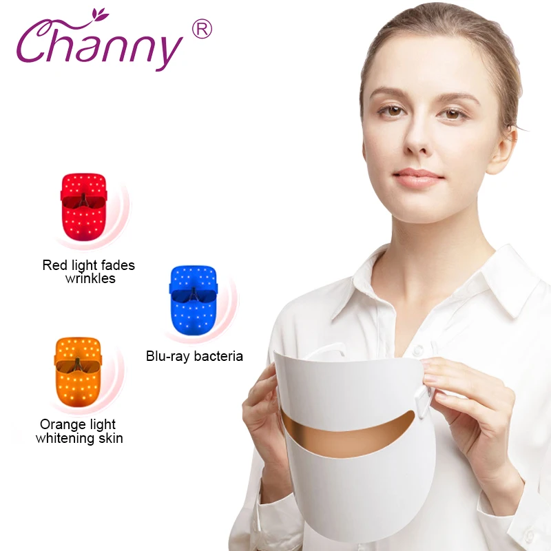 

Channy LED Facial Phototherapy Mask Light Skin Care Rejuvenation Wrinkle Acne Removal Face Beauty Spa