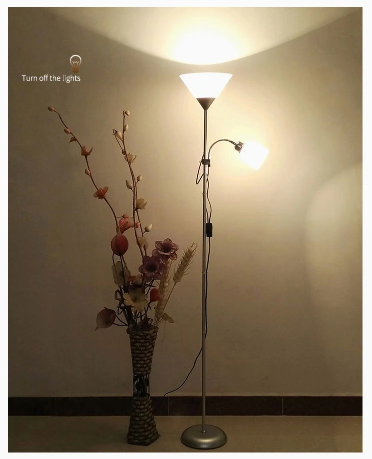 Современный скандинавский дизайн, 2 лампы, ночной торшер, подставка для гостиной, регулируемое освещение для отеля, E27 Светодиодный светильник для спальни