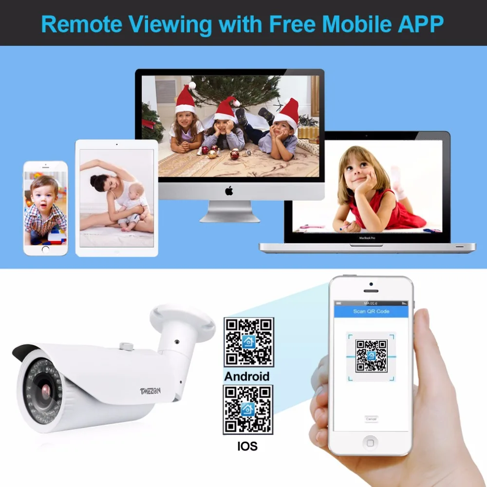 Tmezon AHD 4CH DVR 4 шт. 2.0MP 1080P камера 2 8 12 мм зум объектив CCTV система видеонаблюдения