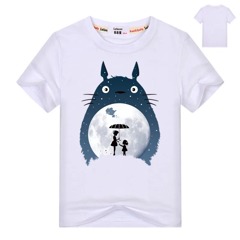 Новая Милая Толстовка totoro для мальчиков, повседневные топы с 3D рисунком в стиле Харадзюку, пуловер с капюшоном для девочек, одежда для студентов - Цвет: white