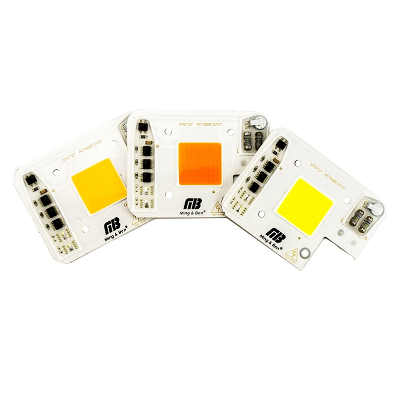 Умный IC светодиодный COB чип анти перенапряжения 50 Вт 30 AC220V теплый белый холодный