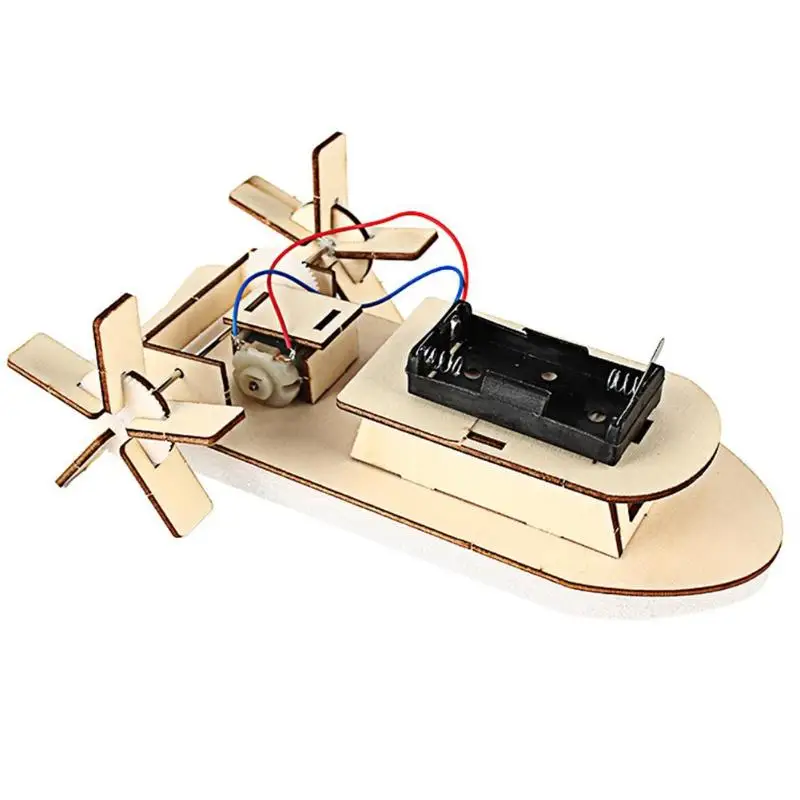 DIY Ship Scientific Experiment Educational Assembled RC Speedboat