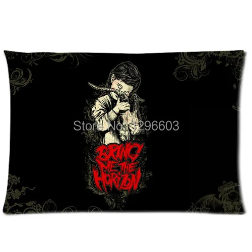 Bring Me The Horizon BMTH Band Zippered Cotton Pillow Case Pillowcase Covers Standard Size 20&quotX30&quot (One Side) | Дом и сад