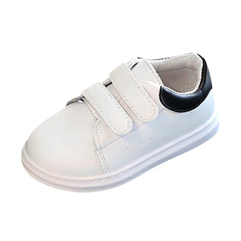 Baby Fashion Solid Sneaker Child Girls Boys Toddler Casual Sport White
