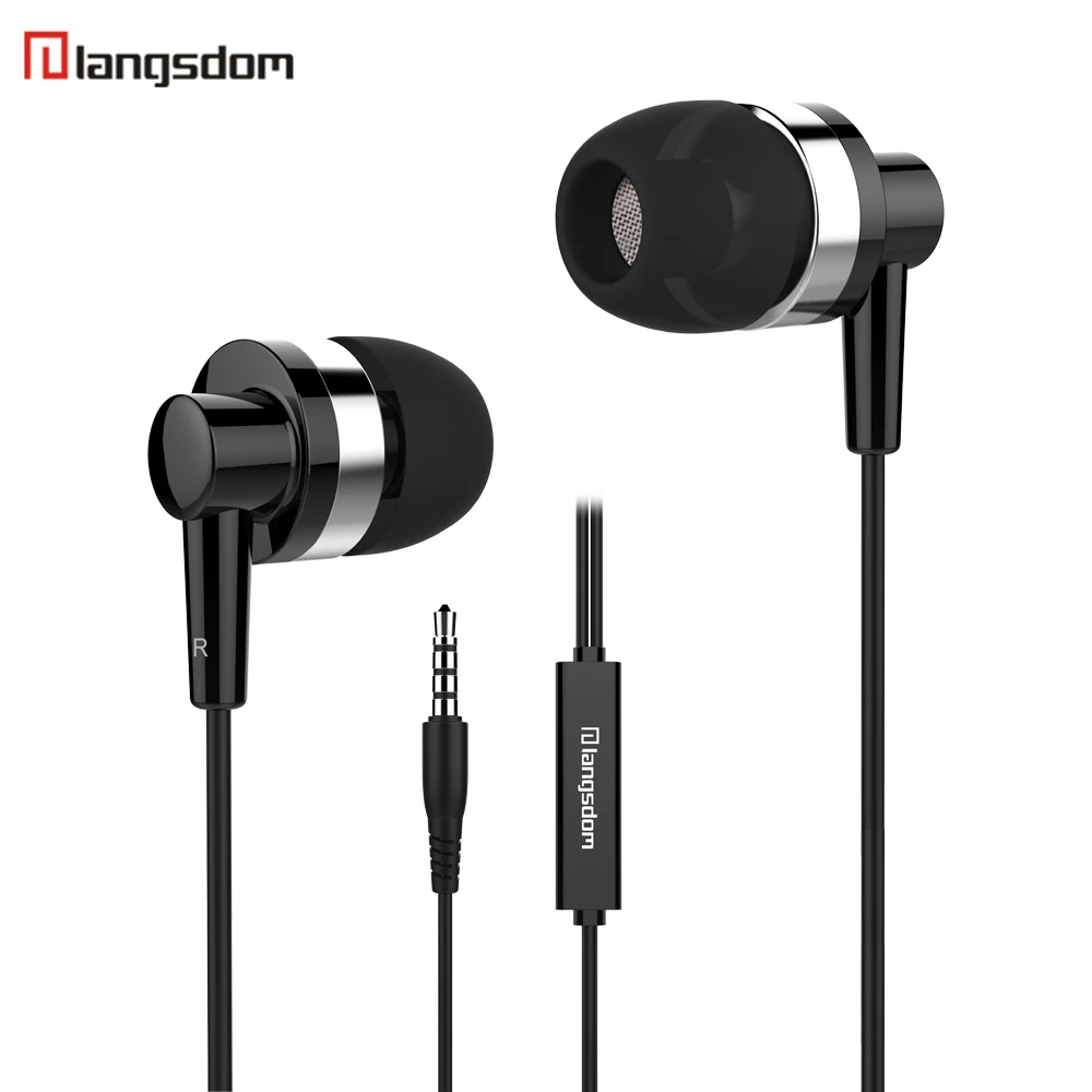 Langsdom JD89 Earphone Strong Bass 3.5MM Wired Earphones Stereo HIFI Universal In ear Earbuds