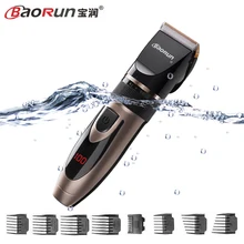 Моющийся профессиональный триммер для волос, перезаряжаемая электрическая машинка для стрижки волос, Мужская Беспроводная стрижка, 8 шт., Концевая расческа, направляющая для мужчин t