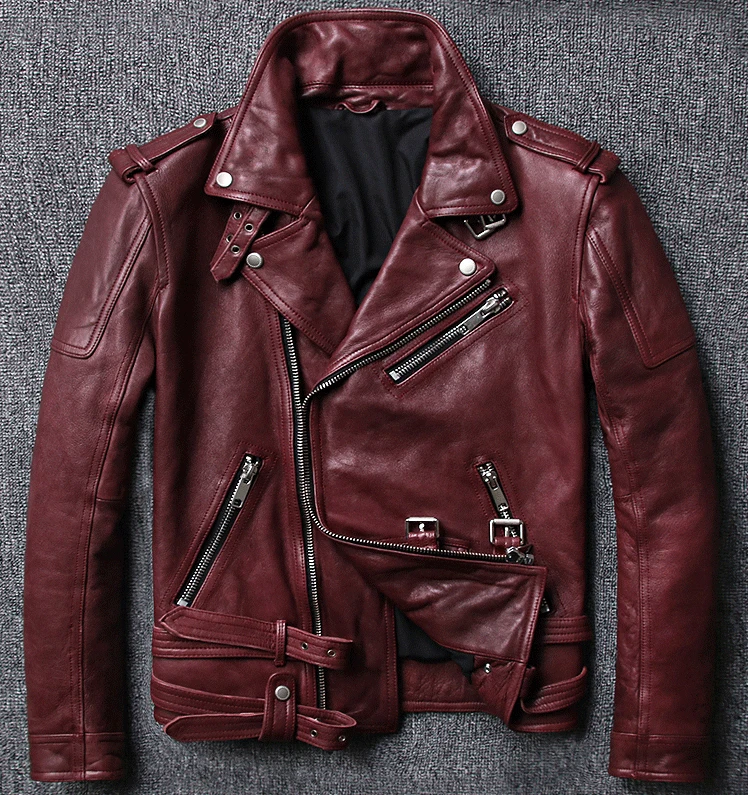 burgundy short jacket