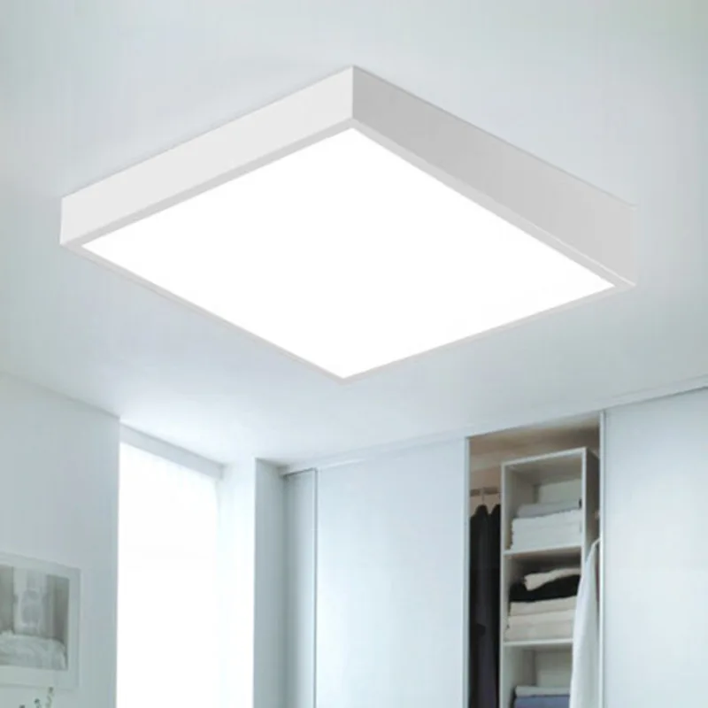 Square Sloping Geometric Box Combination Led Ceiling Light For