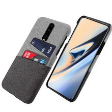 for OnePlus 7 Pro Case Ultra Thin Slim Fitted Back Hard PC Protective Fabric Cloth Cover for One Plus 7 1+7 Pro Card Case Cover