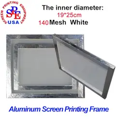 Алюминий сплав Экран Рамки для Экран печати внутренний размер 19*25 см с 140 сетки
