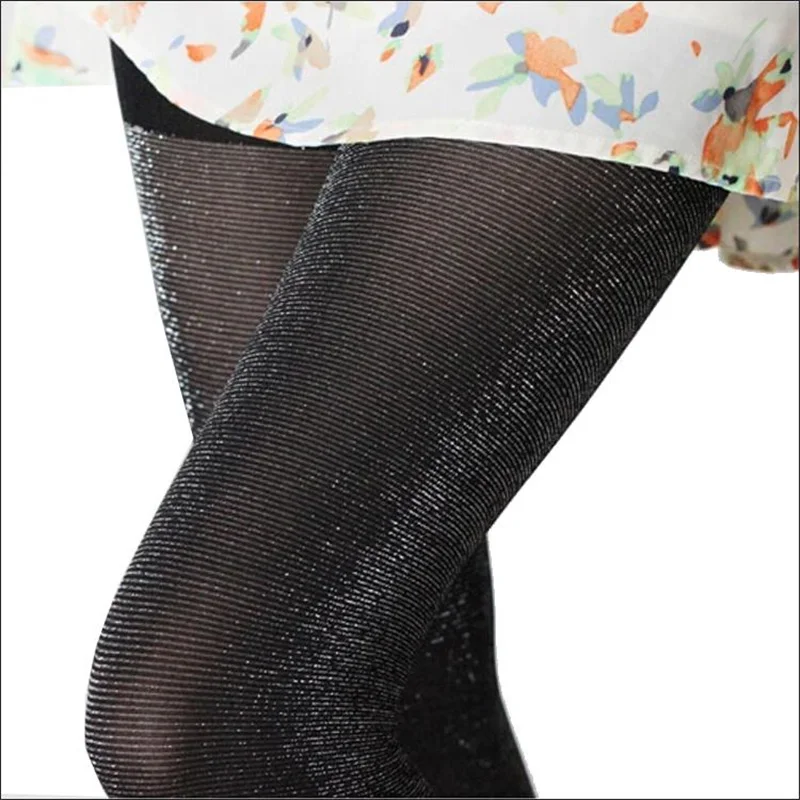 2 Colour Sexy thin leg stockings pantyhose Shiny Silver women thin body
