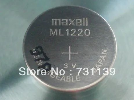 Ml1220 3 V перезаряжаемый пуговица аккумулятор для MAXELL жестяная банка repalcement CR1220 |