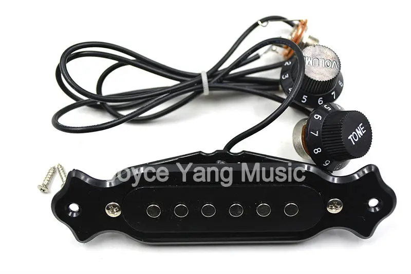 Black/White Copper Single Coil Pickup For Acoustic Guitar Wire