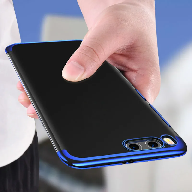 Plating Soft TPU Cover Case for Xiaomi Redmi S2 Note 5A Pro 5 Plus Transparent Silicone Phone Case for Xiaomi Mix 2s Mi A1 5x 7