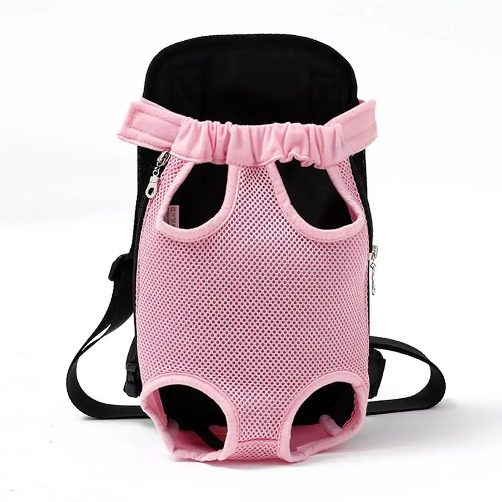 Dog Front Chest Backpack Pet Dog Carrier Mesh Five Holes Outdoor Travel Breathable Shoulder