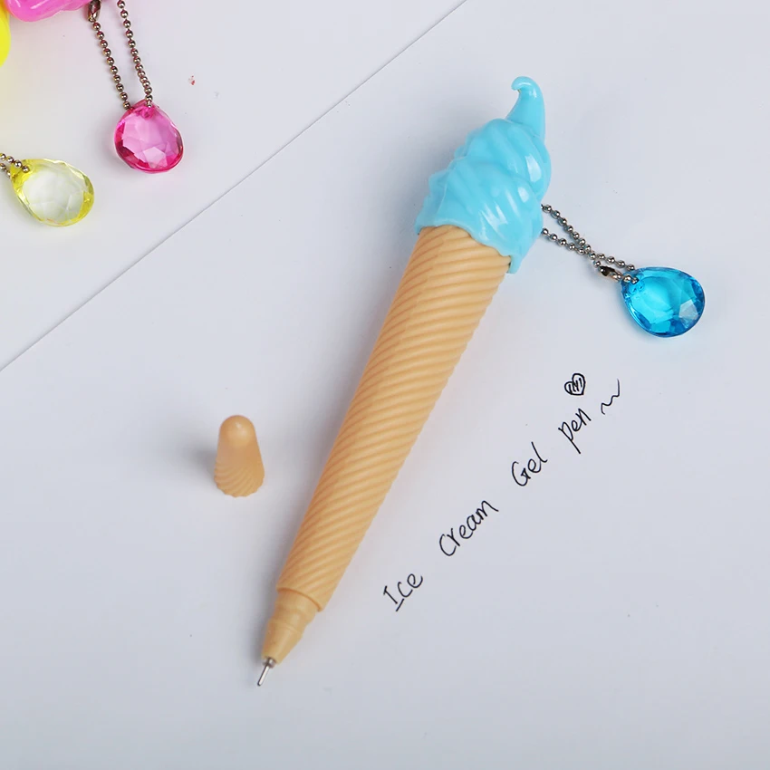 6PCS-New-Material-Escolar-Gel-Pen-Ice-Cream-Pen-Shape-Pens-Writing-Essential-Supplies-for-Student (4) 