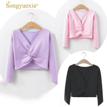 

New arrive Children latin dress Autumn Girl Dance Clothing Long Pure Dance Loose Coat Shawl Children latin Dance clothes