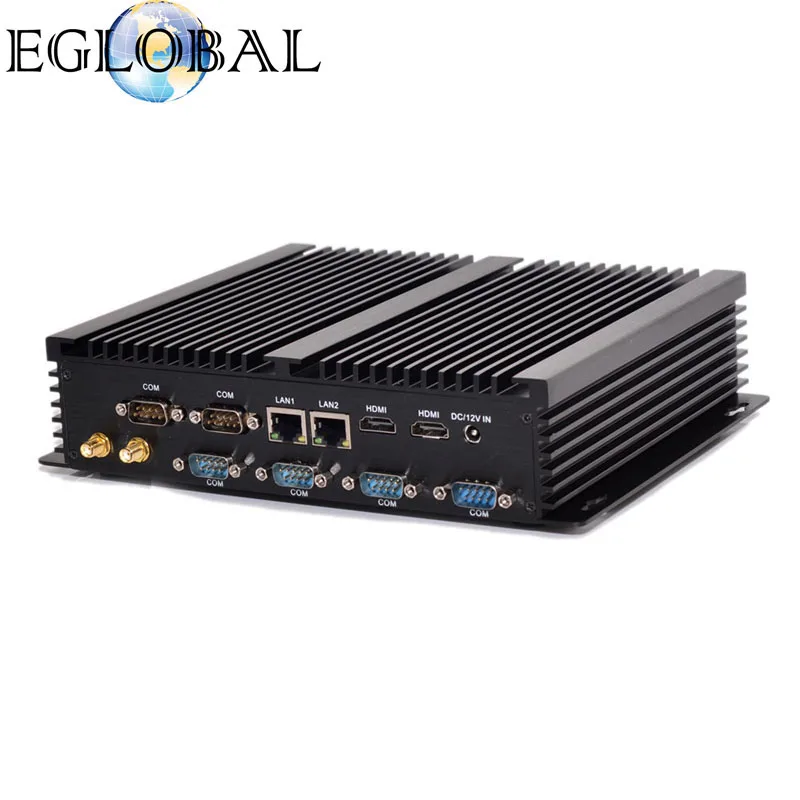 

Eglobal Fanless Industrial Mini PC Windows10 Core i7 i5 i3 2*Intel Gigabit Lans 6*RS232 Micro Computer Linux 3G 4G Wifi 2*HDMI