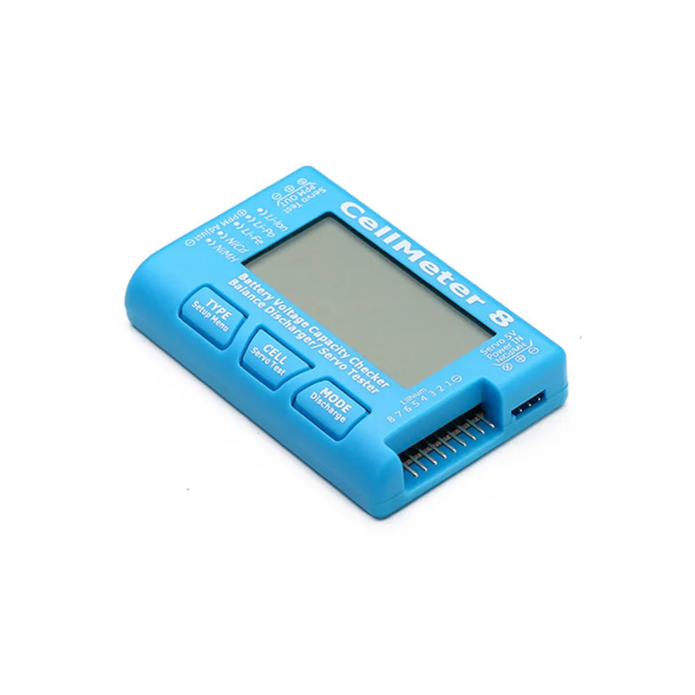 CellMeter 8 Tester Lithium Battery Voltage Electric Discharge Balance Servo Tester Backlight Discharge Function Lipo Discharger  (2)